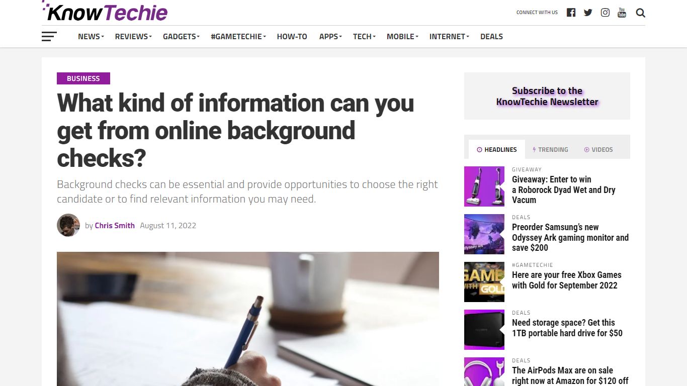 What information can you get from online background checks?